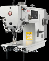 SINGER® 712G E Series Direct Drive Upper and Lower Compound Feed Lockstitch Industrial Sewing Machine with Table