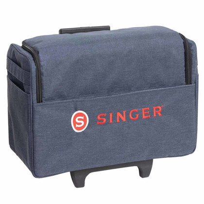 SINGER® Roller Bag  Durable Sewing Machine Travel Case with Foam Padding & Rolling Wheels