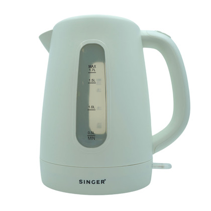 SINGER® 1.7 Litre Kettle with Water Level Indicator & Removable Filter – Ideal for Tea Coffee