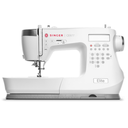 CE677 Elite Computerised Sewing Machine Front