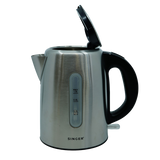SINGER® 1 Litre Stainless Steel Kettle Lid open