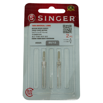SINGER Twin Needle Size 80 Packet