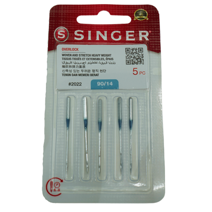 SINGER® Overlocker Needles for 14SH, 14T, 14HD